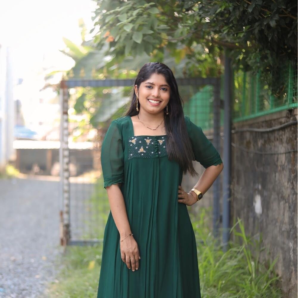Handworked dyed pleated kurti