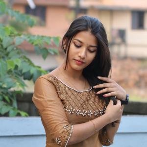 Elegant Handworked Shimmer Top