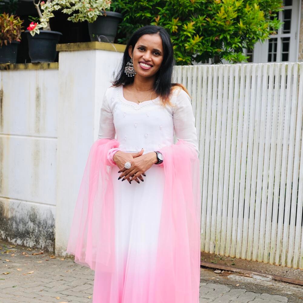 Elegant Tone-Shade Handworked Dyable Viscose Georgette Kurthi