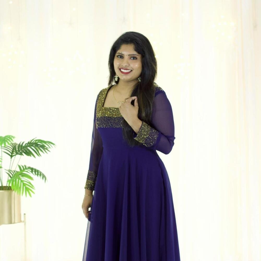 Heavy handworked gown