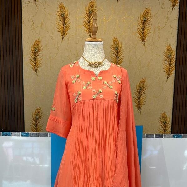 Premium dyable viscose organza top