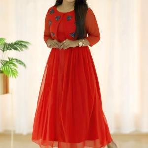 Kurti with attached jacket