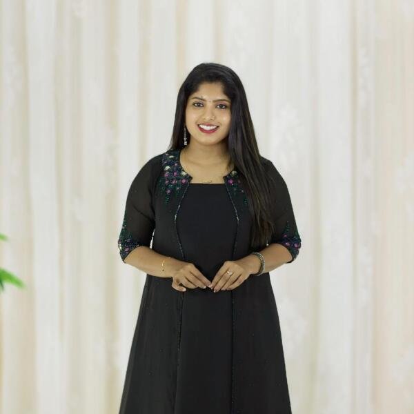 Heavy handworked jacket with sleeveless inner