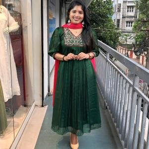 Silky georgette kurti