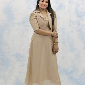 Designer kurti with jacket