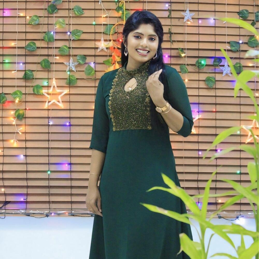 Heavy handworked kurti