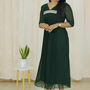 Elegant pleated designer kurti
