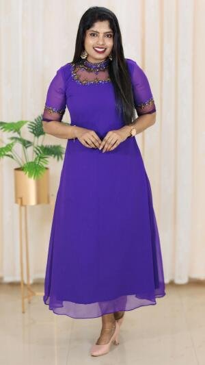 Jewel neck kurti