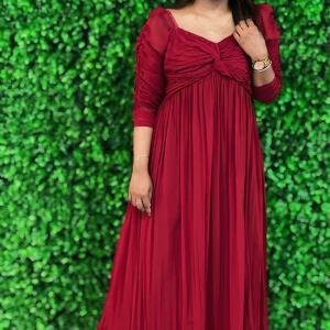 Butterfly twist gown