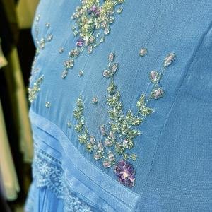 Well-Elegant Partywear Dyable Viscose Georgette Kurti